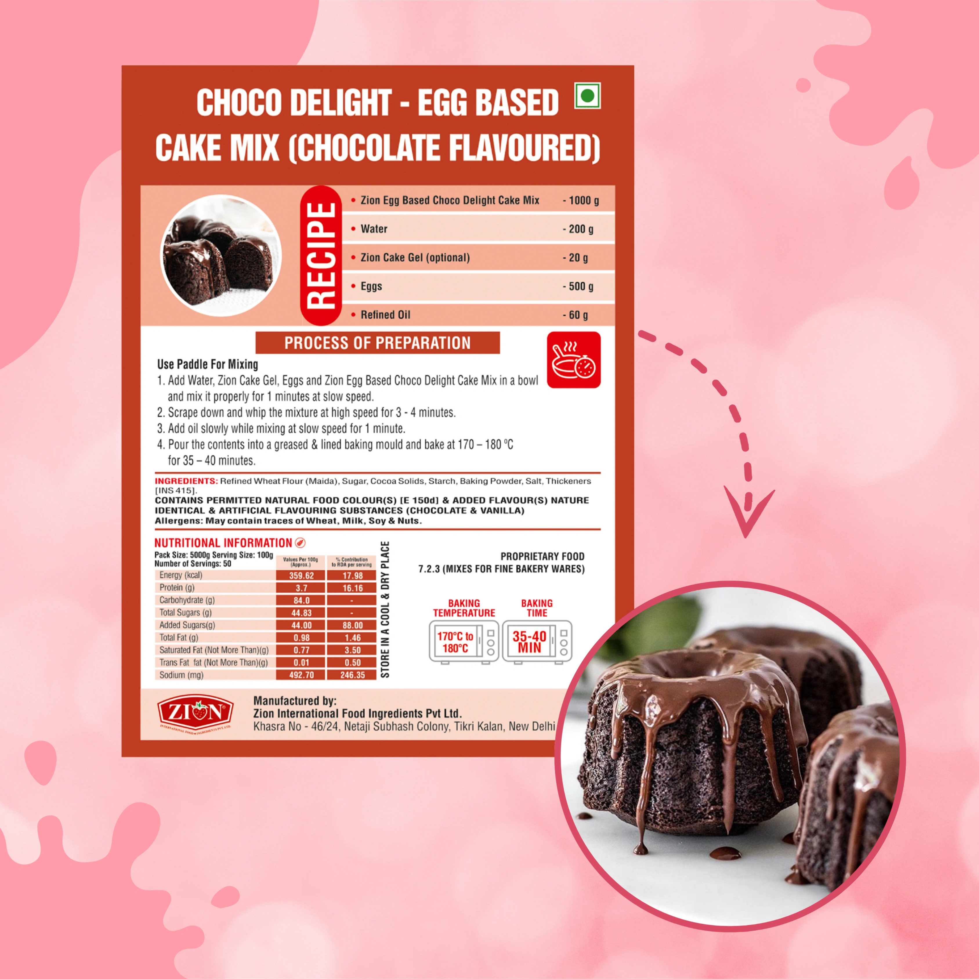 Egg-less Vanilla Cake